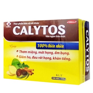 Kẹo Ngậm Calytos Làm Dịu Cơn Ho, Rát Họng Domesco (Hộp 100 viên)