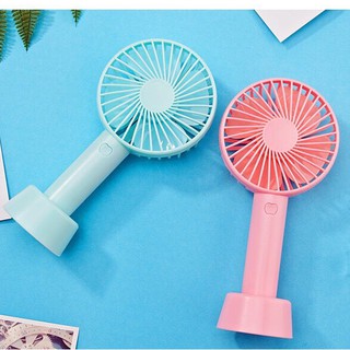 Quạt Cầm Tay Có Đế - Quạt Mini (Tặng Pin + Dây Sạc) N9