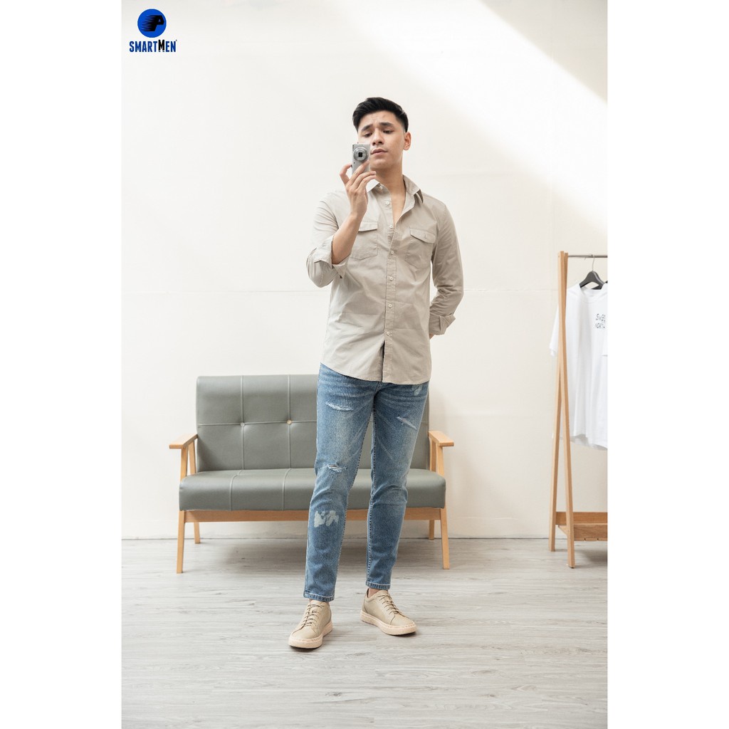 🖋 Giày Thể thao Tăng chiều cao SMARTMEN STAR-03S Nâu