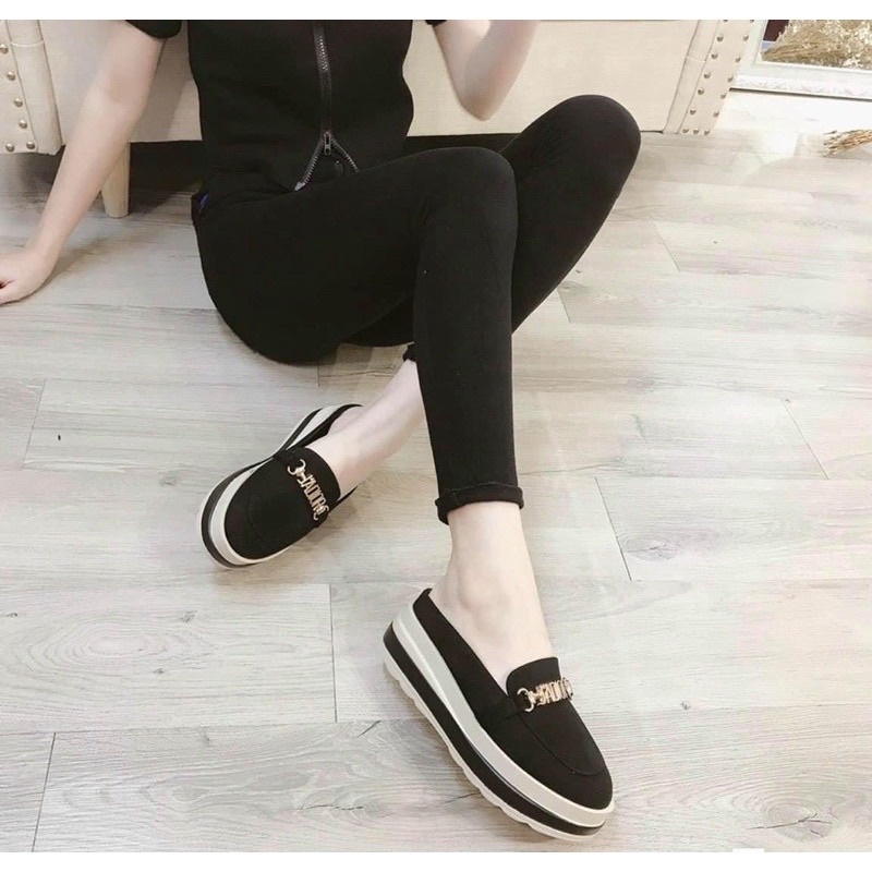 Giày sục đế xuồng siêu nhẹ,Sục đế bánh mì 5-7cm nhiều mặt