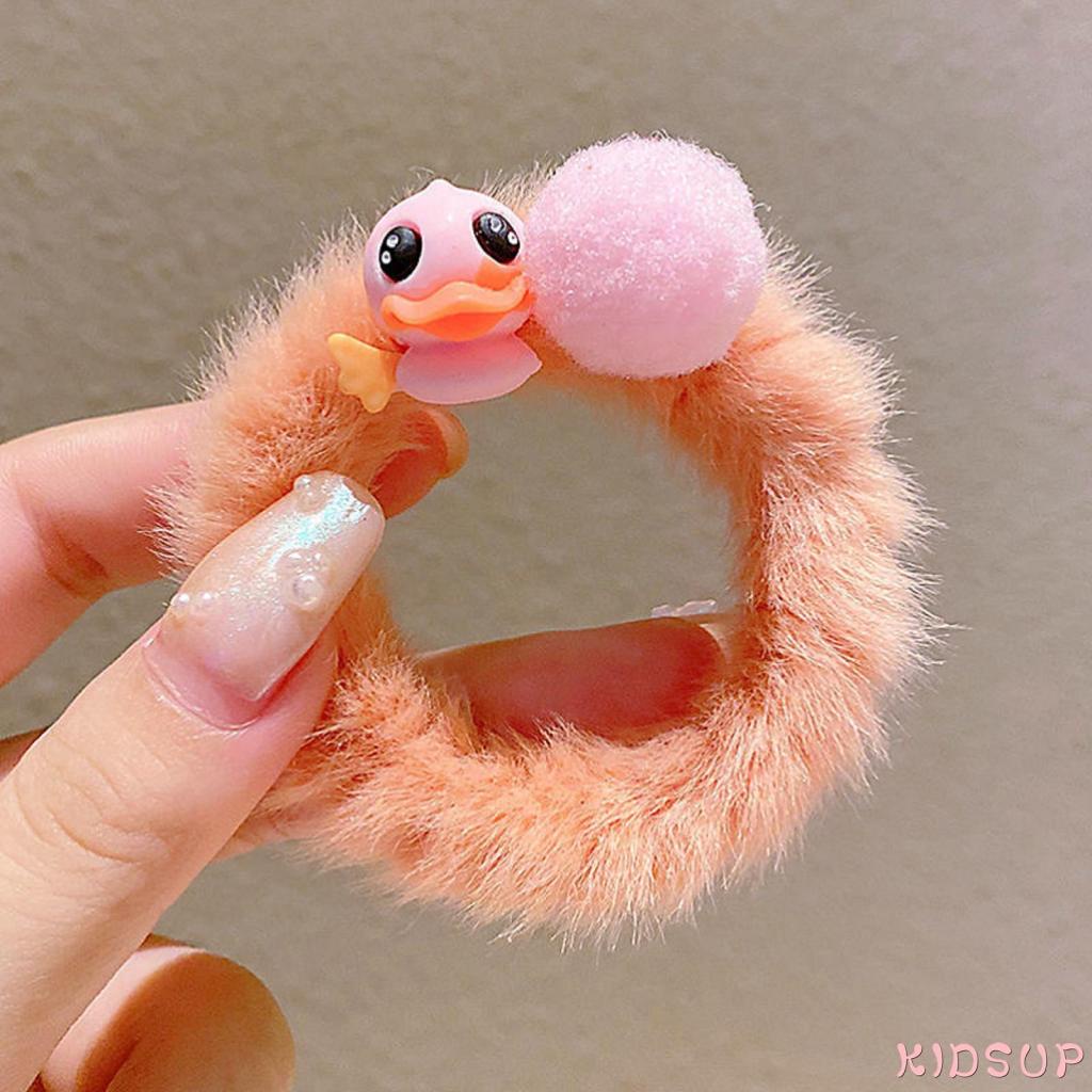 Dây buộc tóc co giãn họa tiết hoạt hình dễ thương cho bé