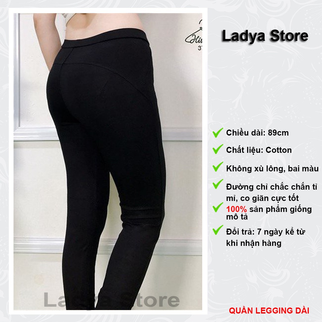 Quần Legging Dài Nữ Nâng Mông Cạp Cao Siêu Co Giãn Bigsize