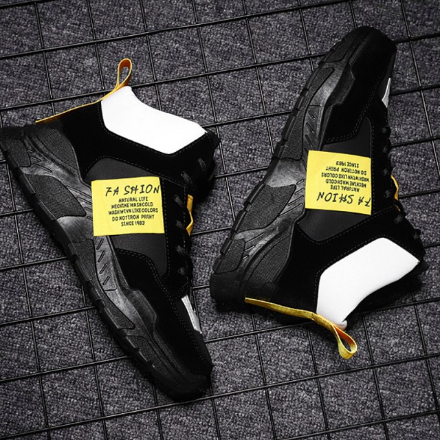 Giày sneaker nam cao cổtăng chiều caoUlzzangboy, Tăng 7cm chiều cao với 2 màu đế trắng và đế đen cá tính Hot 2019 | BigBuy360 - bigbuy360.vn