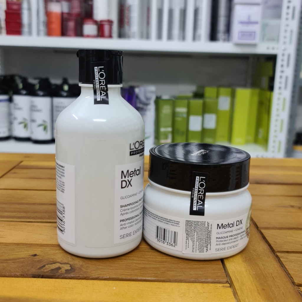 Dầu gội và dầu hấp L'oreal metal dx thải độc kim loại cho tóc nhuộm 250ml - 500ml