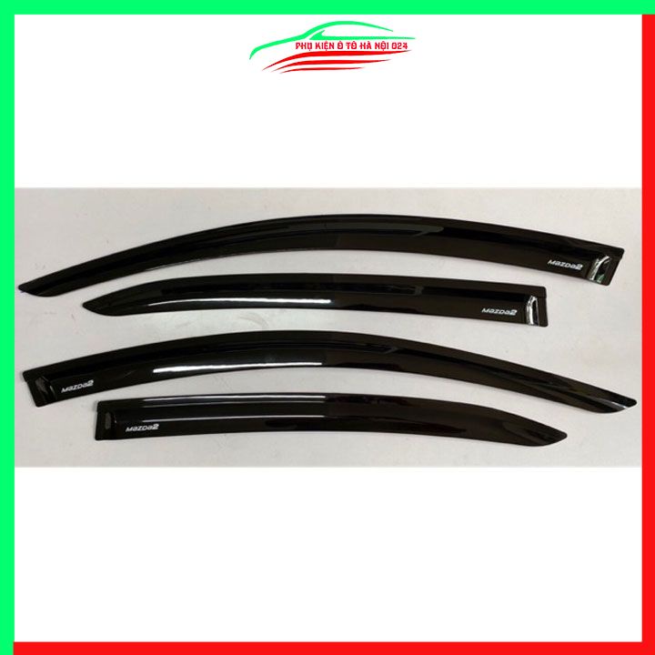 Vè che mưa cho xe ô tô Mazda 2 2015-2024 vè đen bảo vệ trang trí xe