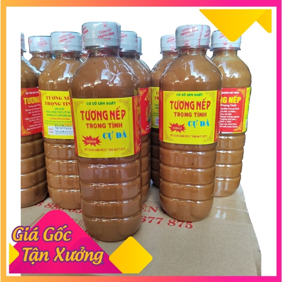 5 CHAI Nước Tương Nếp T9 Từ Đậu Nành Gia Truyền Cự Đà Tương Nếp Trọng Tình - Nước Chấm Thịt Bò, Dê, Kho Thịt Cá