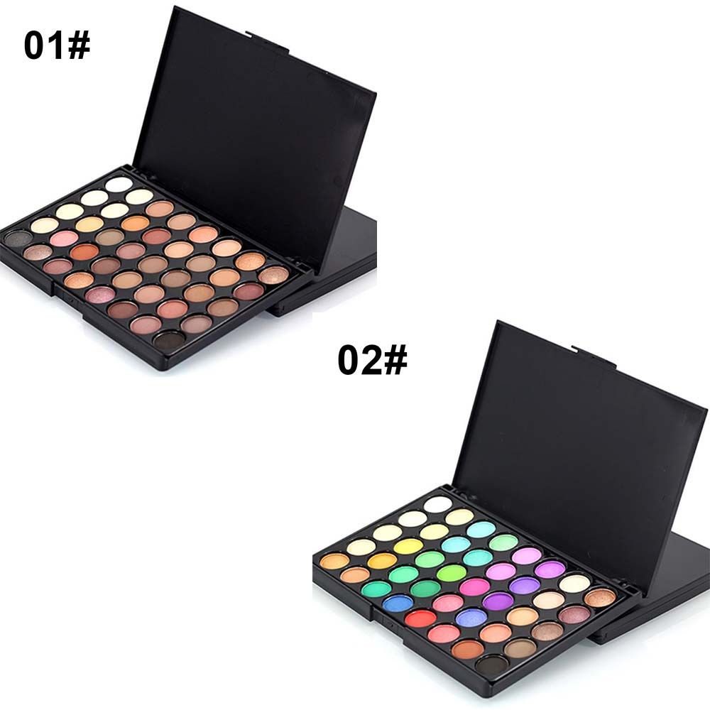 [Hàng mới về] Bảng phấn mắt 40 màu lì/nhũ kháng nước chống mồ hôi lâu trôi thời trang