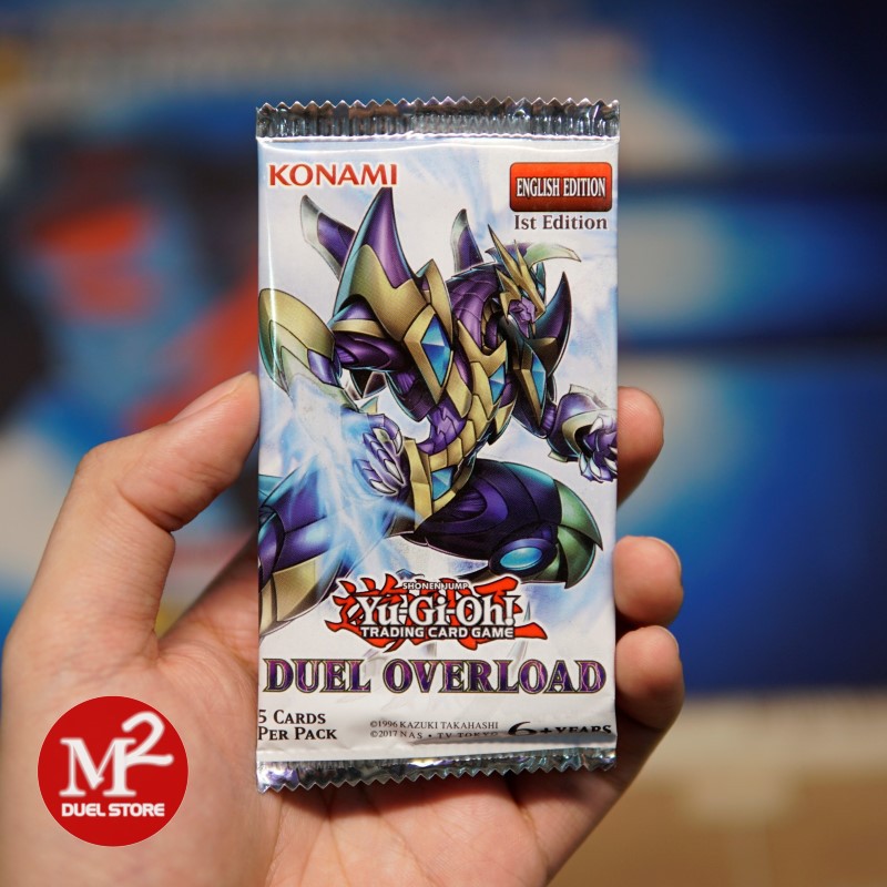 Túi thẻ bài Yugioh Duel Overload Booster Pack DUOV - 5 lá bài Ultra Rare - Nhập khẩu từ Hoa Kỳ USA