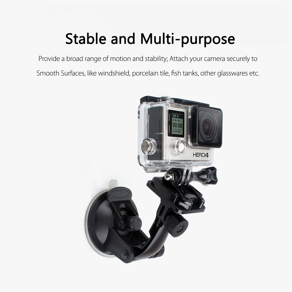 Cốc hút kính chắn gió gắn camera trên ô tô cho Gopro Hero 9 8 7 6 5 4 cho SJCAM cho Yi 4K VP520