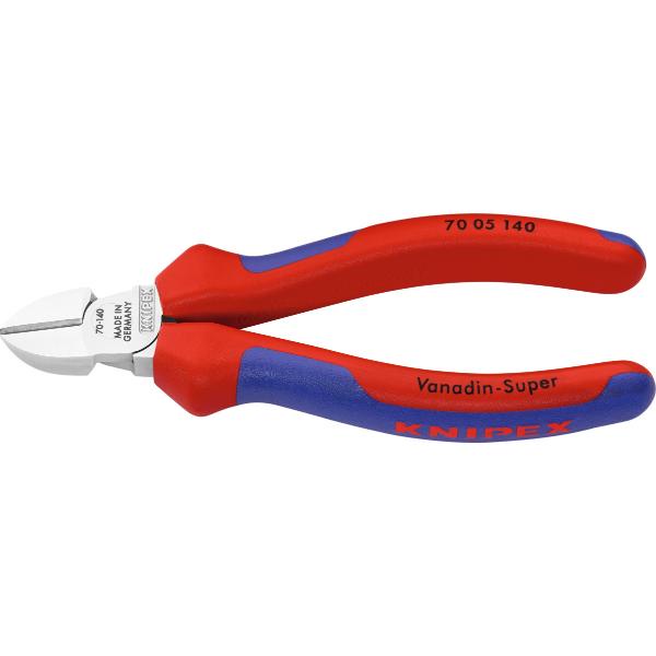 Kềm Cắt Mặt Chéo Knipex Mạ Crom Dài 140 Mm 70 05 140 - Hàng Chính Hãng 100% từ Nhật