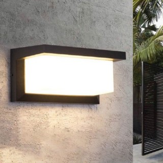Đèn gắn tường ngoài trời hiện đại hộp chữ nhật VNT-603A-20 AL