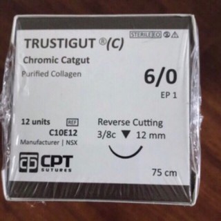 Chỉ phẩu thuật tự tiêu catgut 6/0(1sợi)