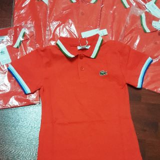 Áo Polo Cổ bẻ Bé trai màu Cam