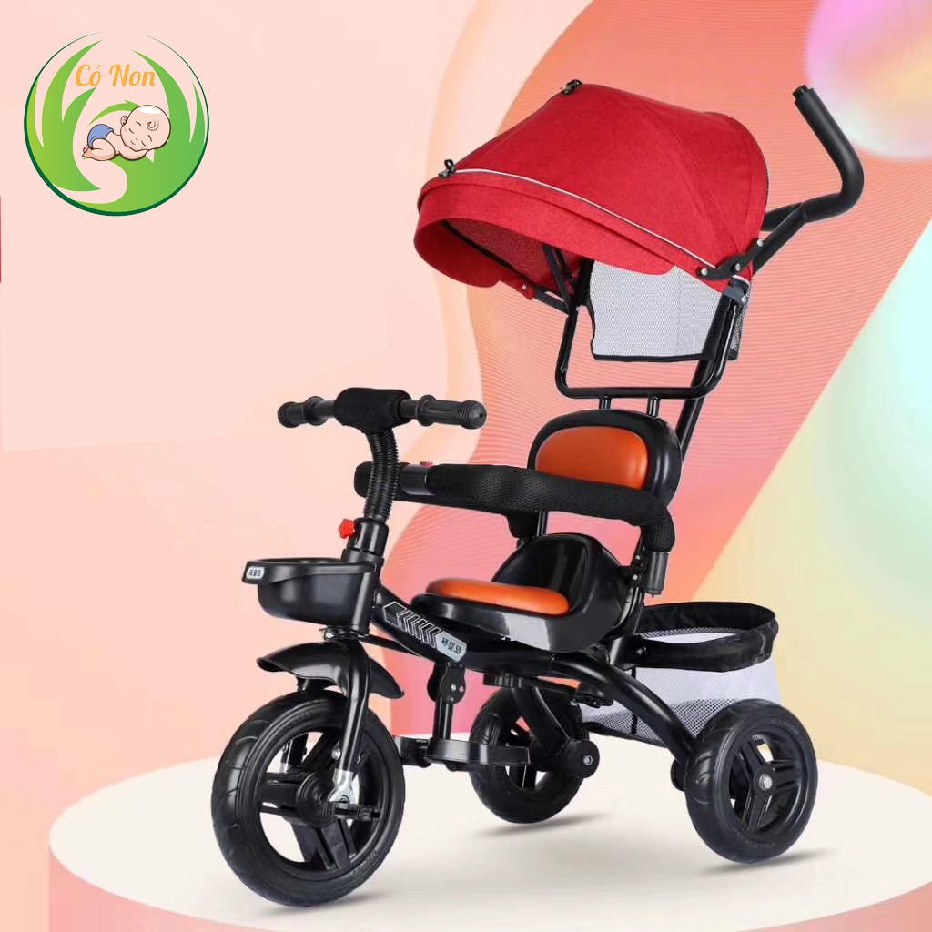 Xe đẩy 3 bánh mái che yên bọc da cao cấp SDY 330