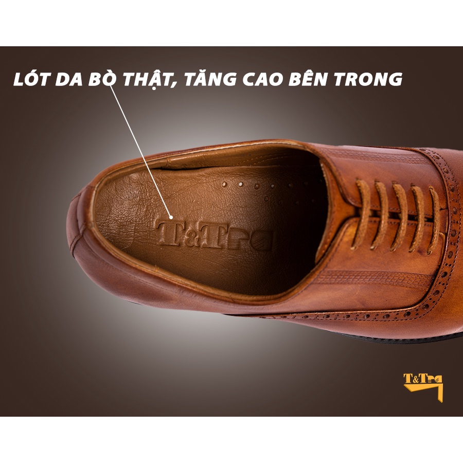 [ 6CM ] Giày Cao Nam T&amp;TRA A210NB
