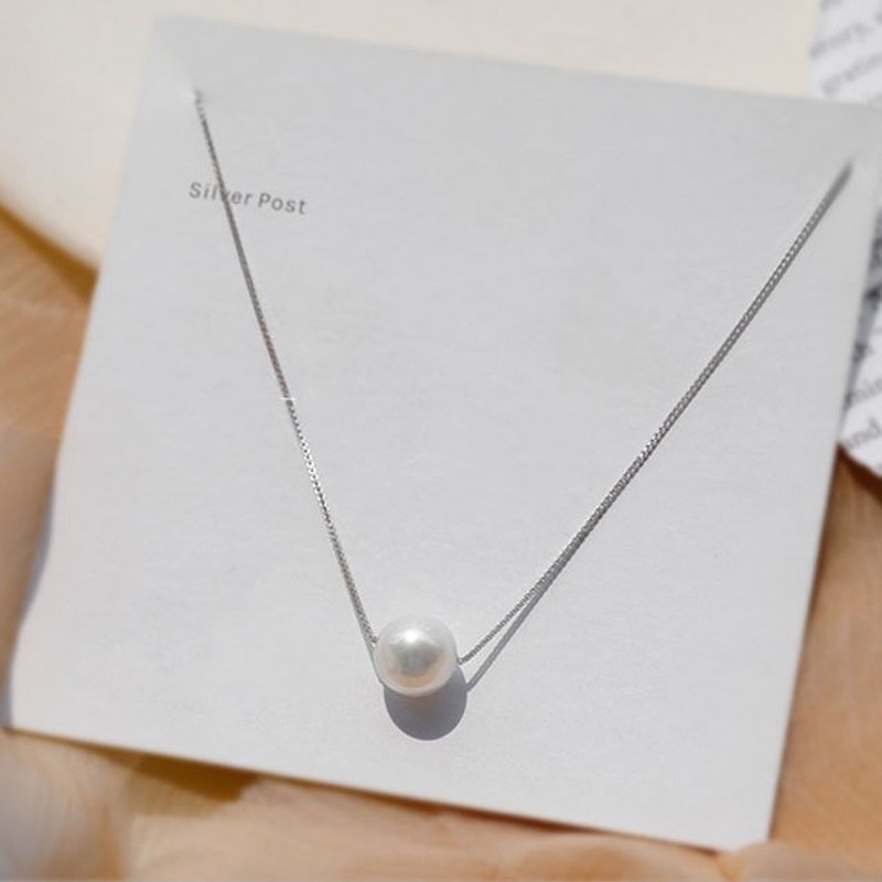 Vòng cổ choker một lớp đính ngọc trai nhân tạo phong cách Hàn Quốc thanh lịch cho nữ