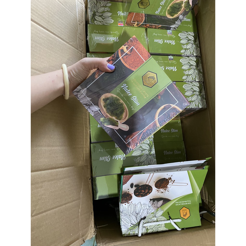 Nalee Slim giảm cân - Ca cao giảm mỡ bụng hiệu quả mẫu mới 20 gói | BigBuy360 - bigbuy360.vn