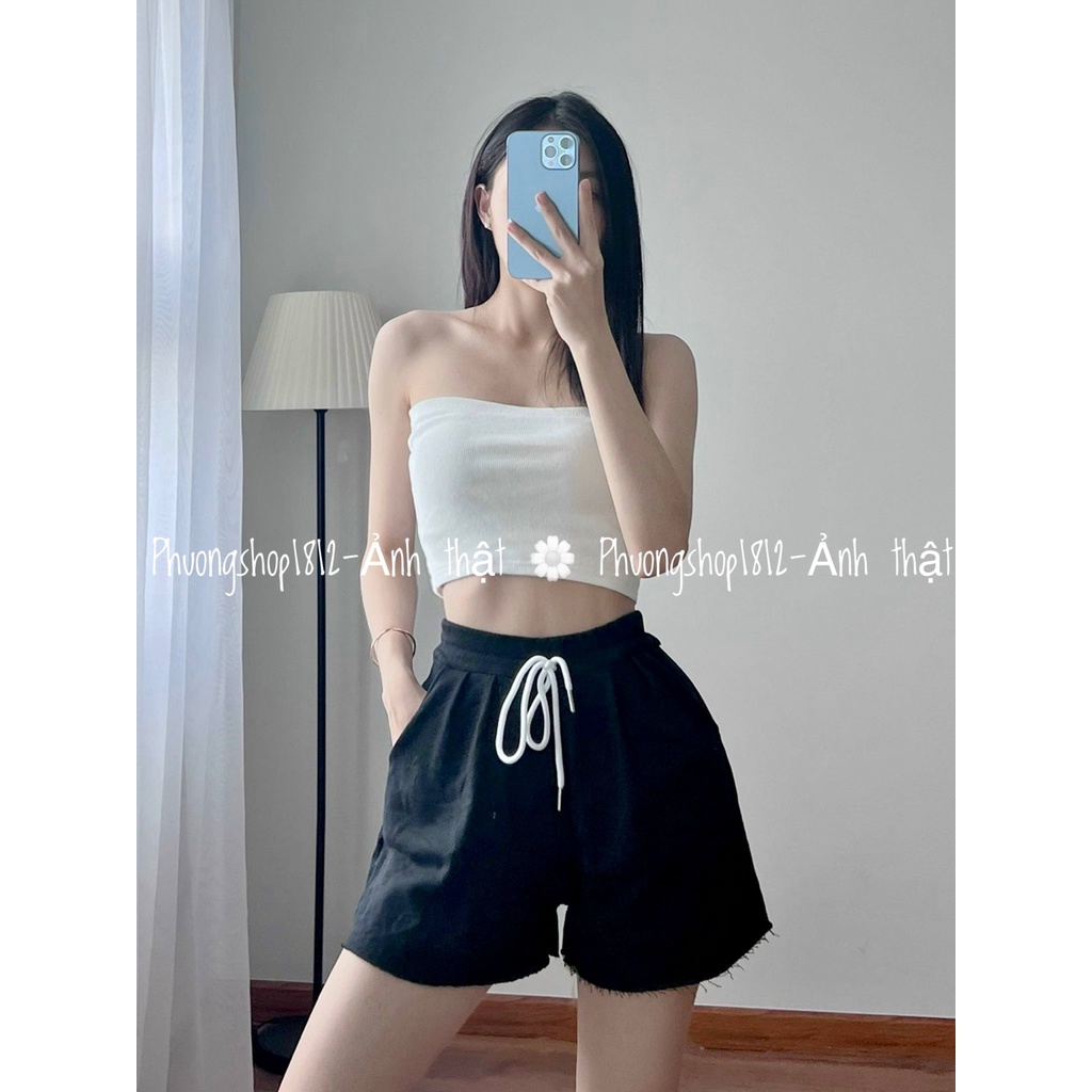 Quần Đùi 3màu Cá Tính Dành Cho Nữ,Chất Liệu Da Cá Loại 1 [ảnh video thật] phuongshop1812