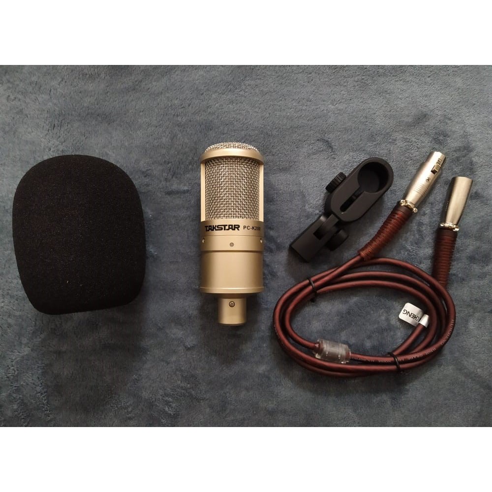 MICRO THU ÂM TAKSTAR PC-K200 TẶNG DÂY MIC 2 ĐẦU TO CHỐNG NHIỄU