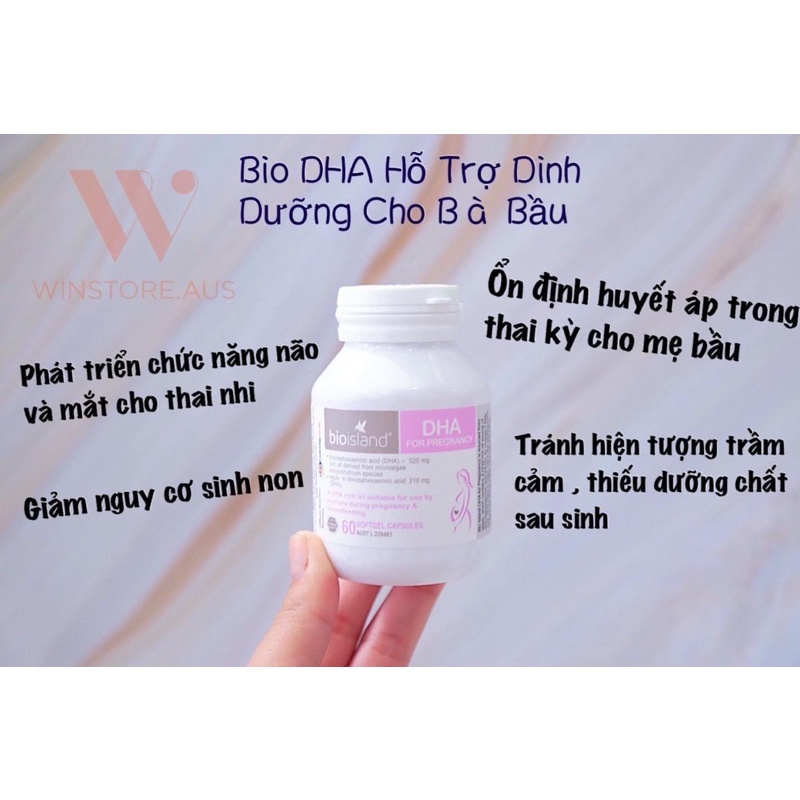 Viên Uống Bioisland DHA cho bà bầu (Mẫu mới nhất – 60 viên)