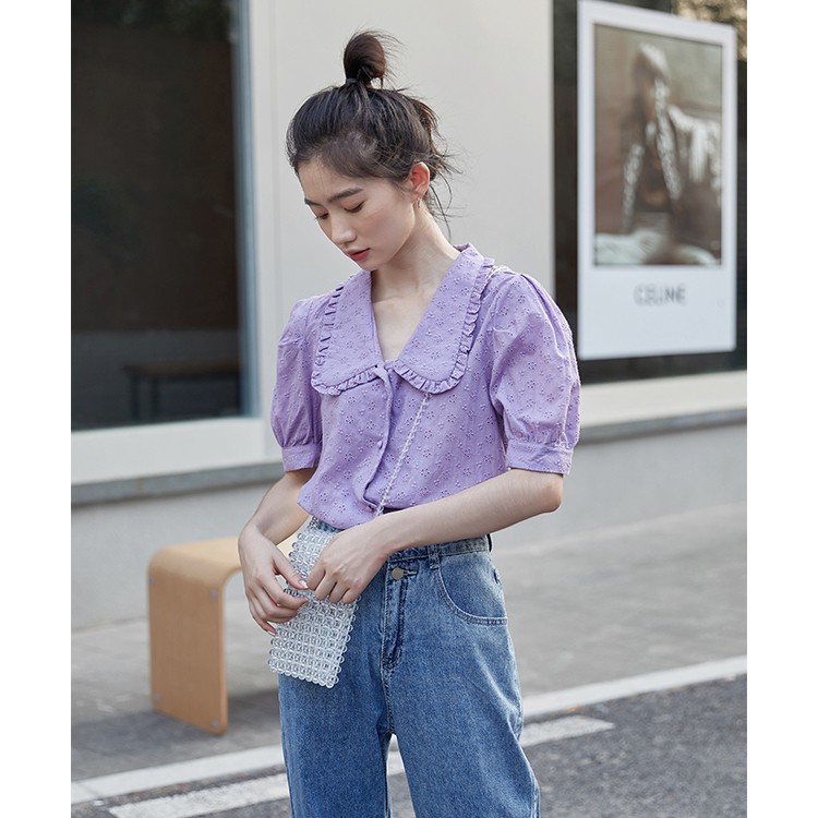 Sơ mi ren búp bê Pháp - [Order QC]- inbox shop