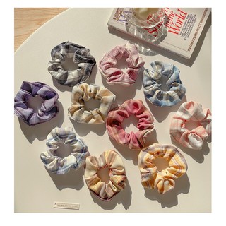 Dây Buột Tóc Scrunchies Hoạ Tiết Caro Vintage Hàn Quốc Cho Bé Gái Nữ Đẹp Dễ Thương Ring House