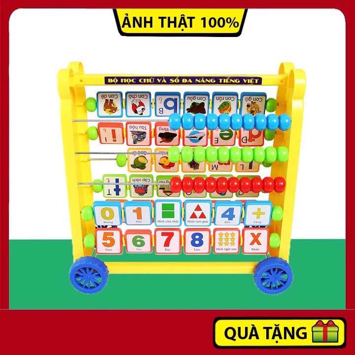 Đồ Chơi Bảng Học Chữ Số Đa Năng 8 Trong 1 An Toàn Cho Bé