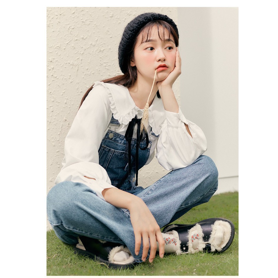 Áo Thời Trang Công Sở Nữ Cổ Sen Kẹp Bèo Trẻ Trung, Sơ Mi Basic Quyên Fashion AA532