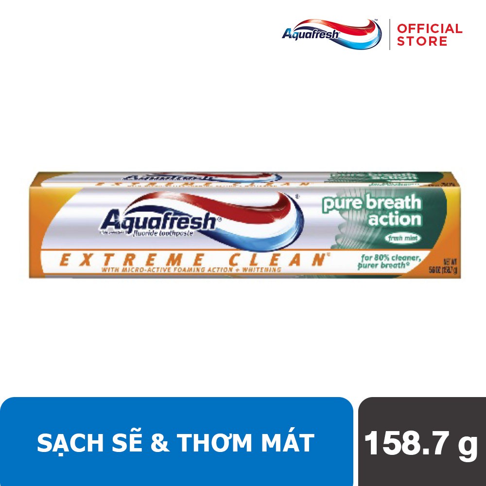 Kem đánh răng Aquafresh Extreme Clean Pure Breath 158.8 gr | BigBuy360 - bigbuy360.vn