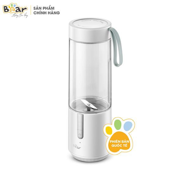 Máy xay sinh tố đa năng Bear LLJ-D04L1 dung tích 350ml tích hợp pin sạch điện lưỡi dao innox 304 sắc bén - Hàng Quốc Tế