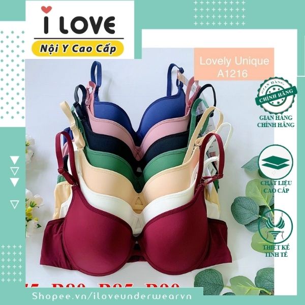 Áo Lót Lovely Mỏng Ép Trơn Chuẩn Đẹp, Đủ Màu Mã - 1216 🎉 ILoveUnderwearVN