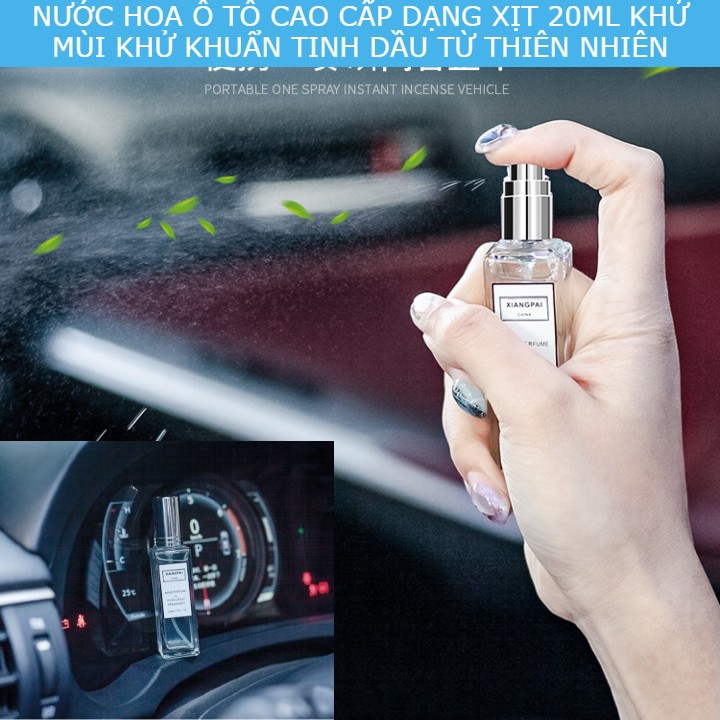 Nước hoa ô tô cao cấp , dạng xịt khử mùi ,khử khuẩn dung tích 20ML tinh dầu thiên nhiên, hương thơm dài lâu trên xe