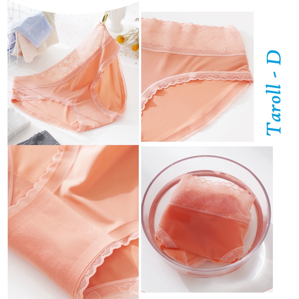 Quần lót nữ cotton viền ren kháng khuẩn phong cách nhật bản gợi cảm TD009