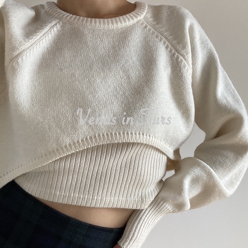 Áo sweater dệt kim tay dài thời trang cá tính