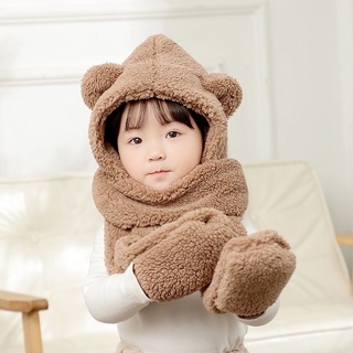 Nón len kèm khăn quàng cổ