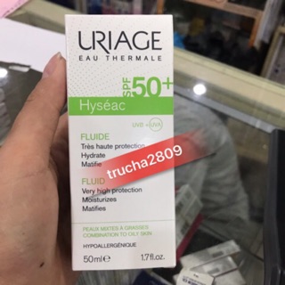 Kem Chống Nắng Uriage Hyséac SPF 50+ Fluid (50ml)