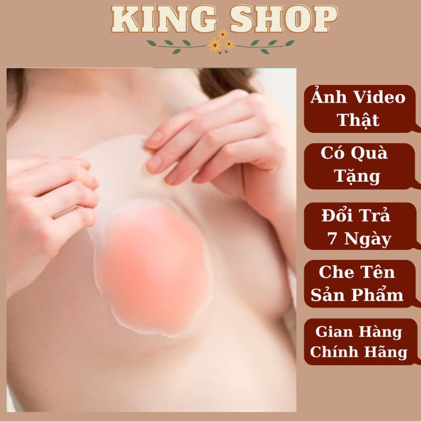 Miếng Dán NÂNG NGỰC- Dán kéo SILICON - Dán Ti hình nhũ hoa ( 2 miếng ) D2002