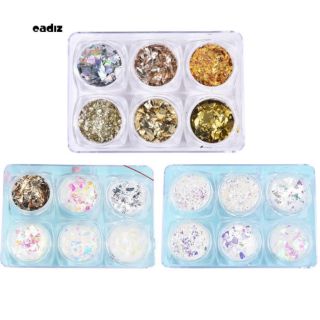 SET 6 HỦ NHỦ SEQUIN TRANG TRÍ MÓNG