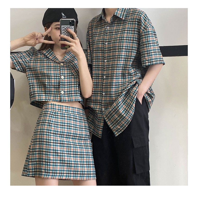 Áo sơ mi nam - Set váy nữ cho cặp đôi