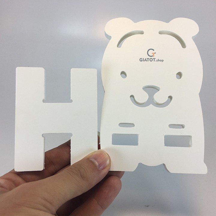 Kệ để điện thoại bằng gỗ CNC, hàng đẹp GiatotHN