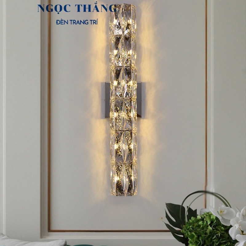 Đèn treo tường ốp tường pha lê cao cấp trang trí trong nhà cầu thang Led 18W 220V GT3029 Ngọc Thắng