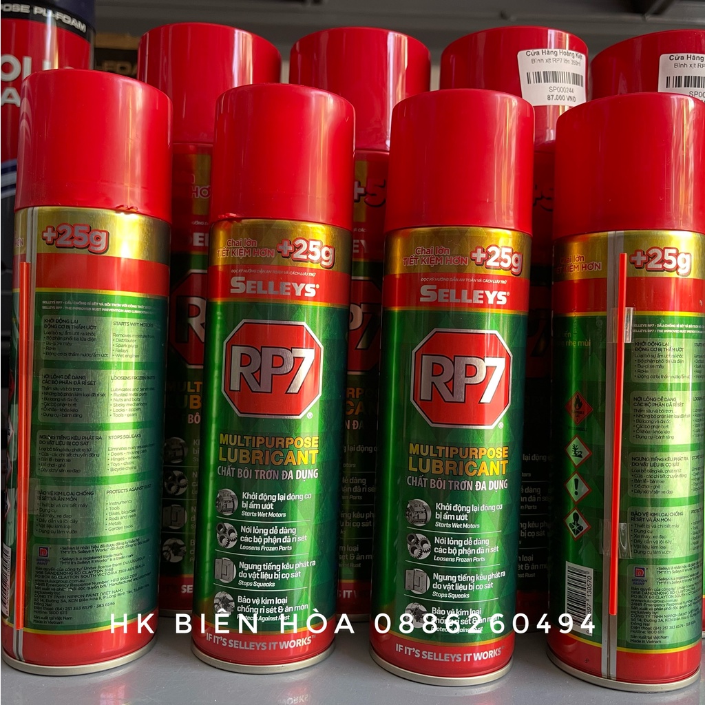BÌNH XỊT CHỐNG GỈ SÉT VÀ BÔI TRƠN SELLEYS RP7