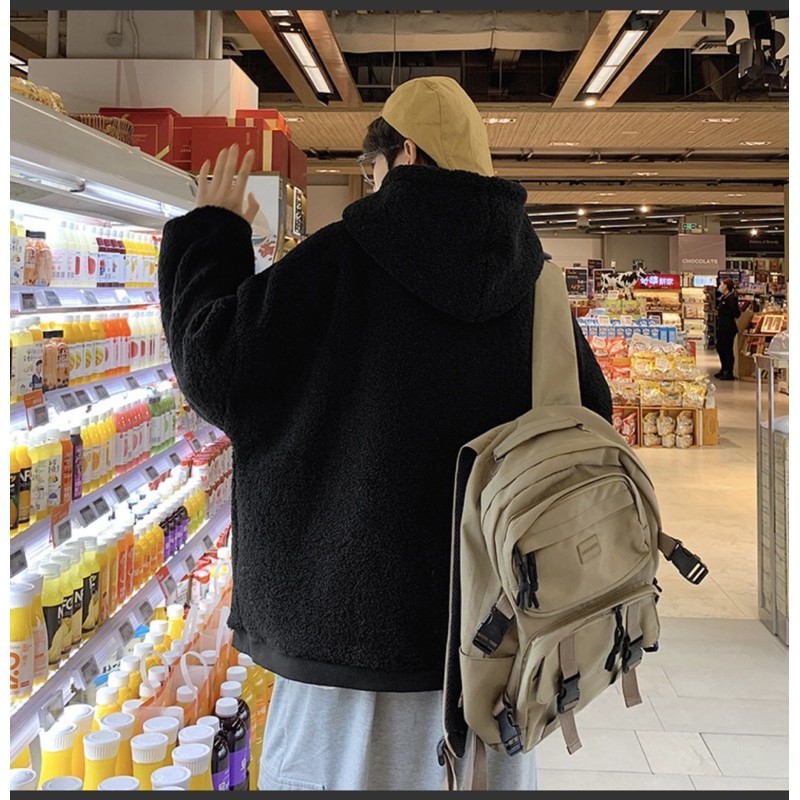 ÁO HOODIE LÔNG CỪU UNISEX- áo lông cừu form rộng nam nữ Siêu ấm - siêu đẹp-A7 | BigBuy360 - bigbuy360.vn