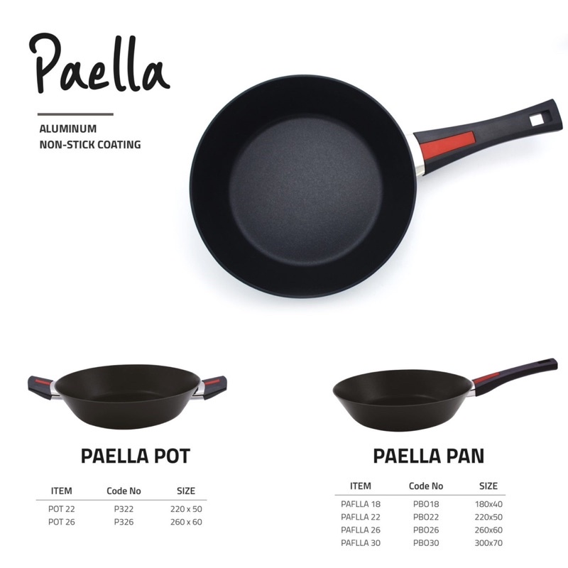 Chảo Chống Dính La France Paella KimsCook ( 22cm/ 24cm/ 26cm/ 30cm) - Xuất Khẩu Pháp