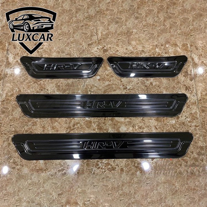 Ốp bậc cửa xe HONDA HRV- Chất liệu INOX, TITAN cao cấp LUXCAR