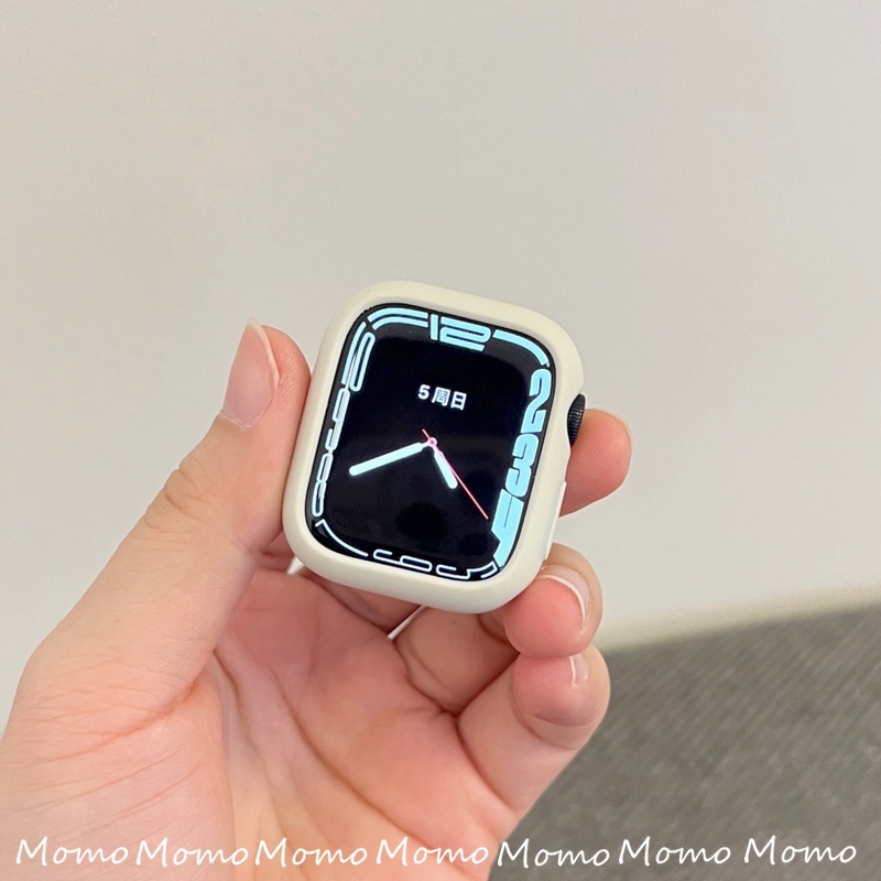 Ốp Bảo Vệ Bằng Silicon Mềm Cho Apple Watch Series 7 6 SE 5 4 3 2 1 41MM 45MM 40MM 44MM
