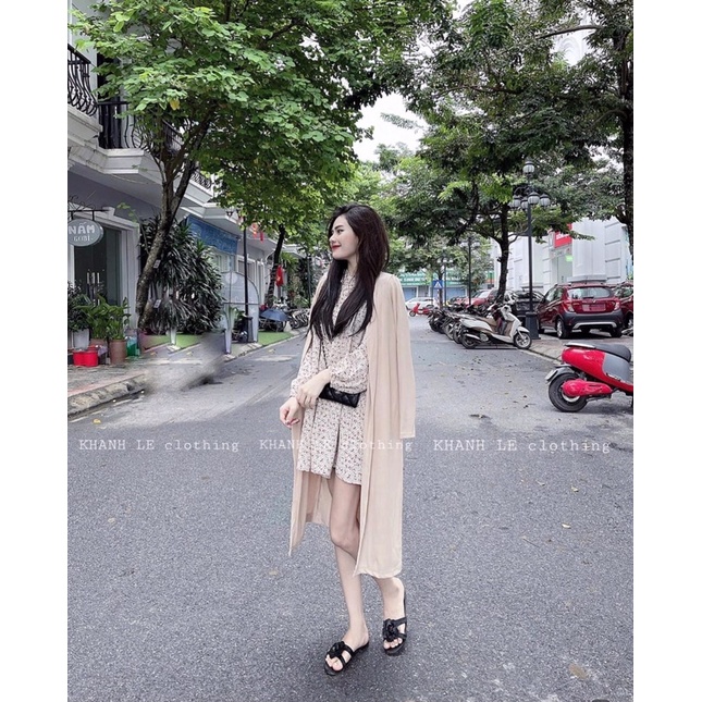 SET ÁO LEN CARDIGAN MIX VÁY HOA NHÍ SIÊU XINH