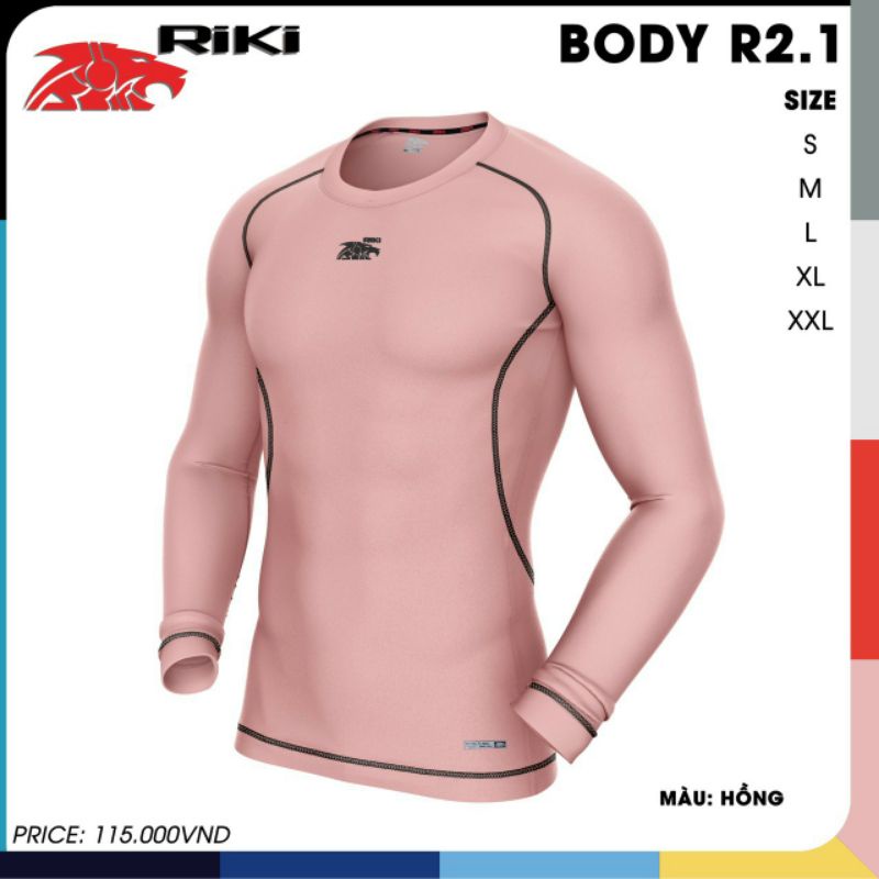 Áo body thể thao riki chống nắng cho ngày hè, giữ ấm cho ngày đông. vải co dãn bốn chiều tốt, màu sắc xinh tươi