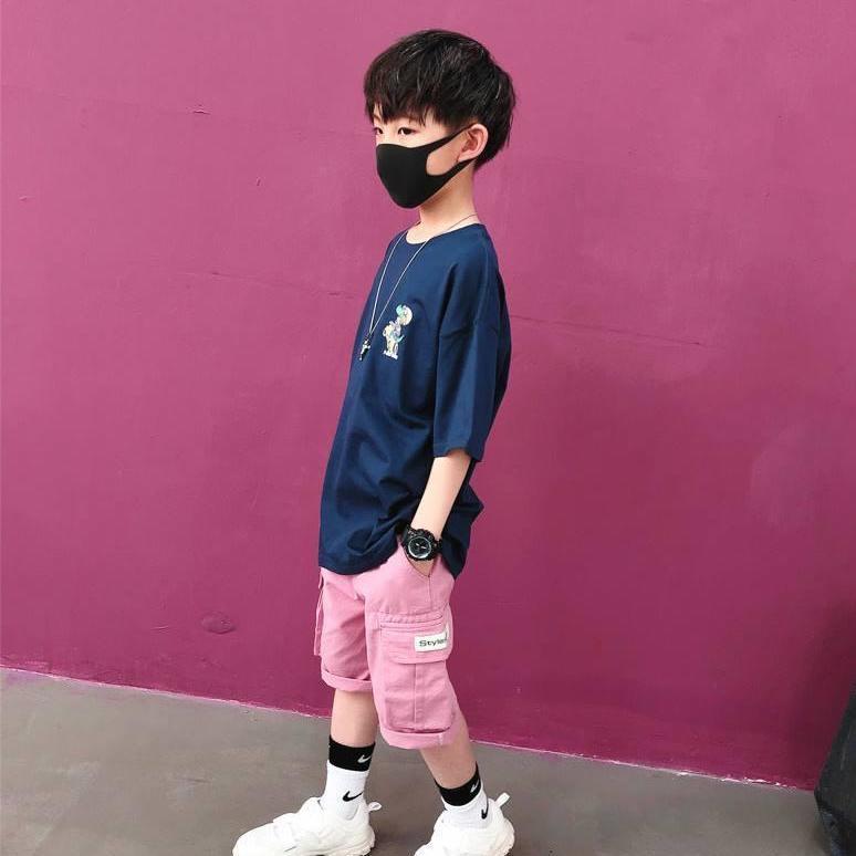 Áo Thun Tay Ngắn In Hình Hoạt Hình Dễ Thương Cho Bé Trai