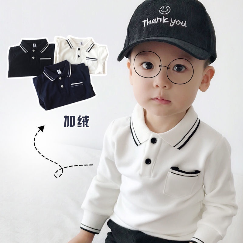 Áo nỉ dài tay,Áo Polo dài tay thu đông bé trai chất liệu nỉ bông size từ 14kg tới 40kg